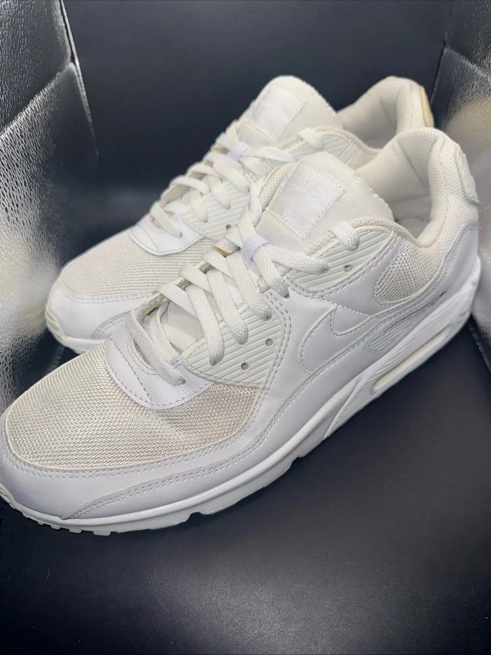 Size 15 - Nike Air Max 90 Triple White 2020, CN8490-100, Clean, No Box, Good